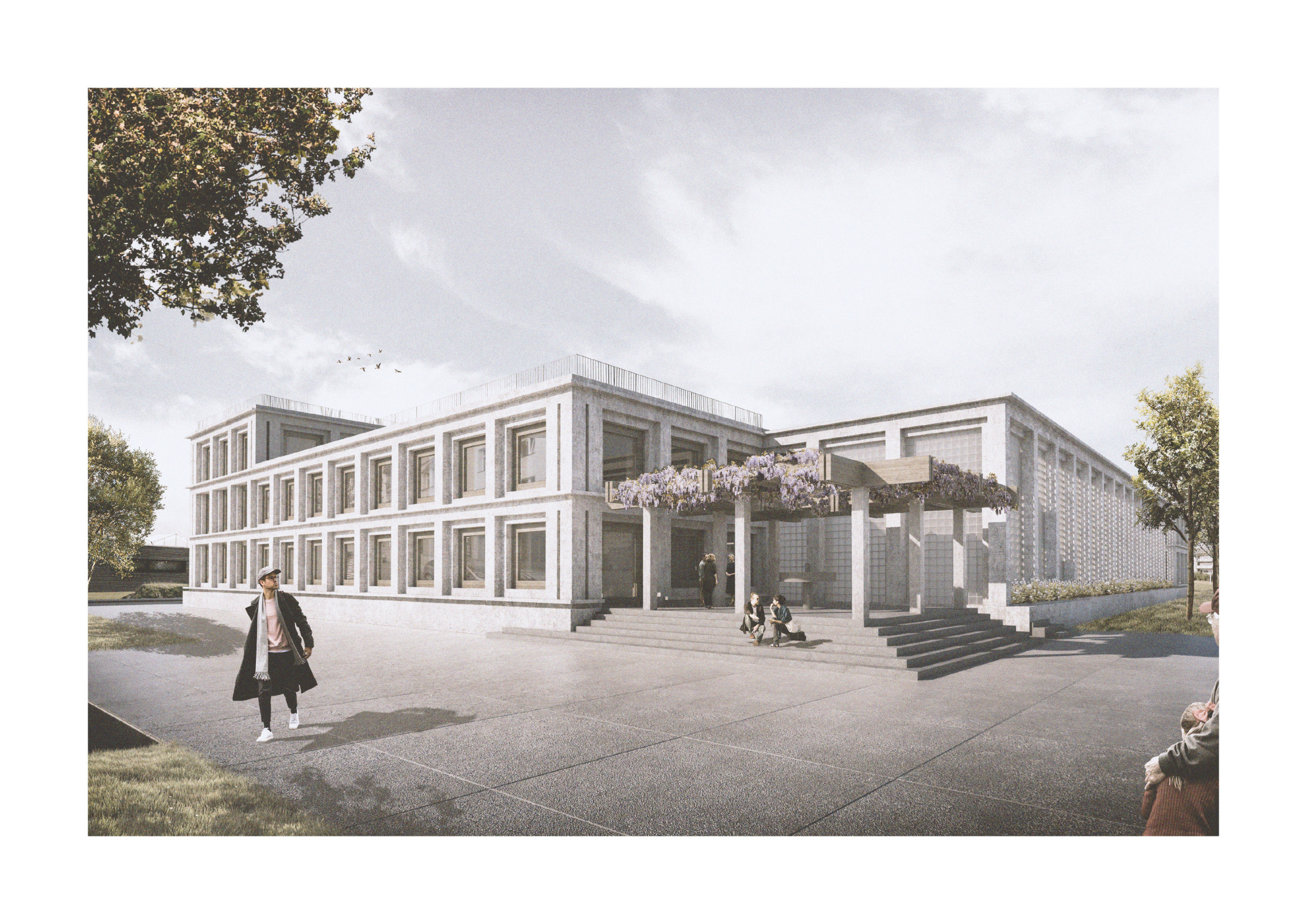Forensikstation PSGN Wil – Außenrendering